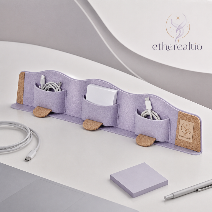 Etherealtio™ VeilDock Modular Desk Zoning Band